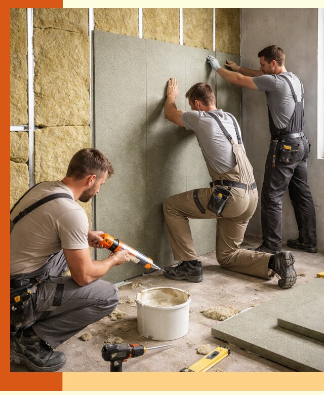 Профессиональная шумоизоляция стен в Назарово для квартир и домов