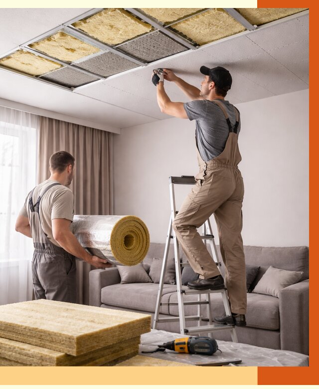 Шумоизоляция потолка в Назарово от 2313 руб. под ключ | Профессионально — ТепломастерНрв