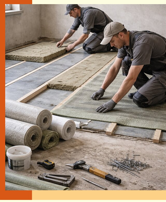 Шумоизоляция пола в Назарово — профессиональная звукоизоляция помещений