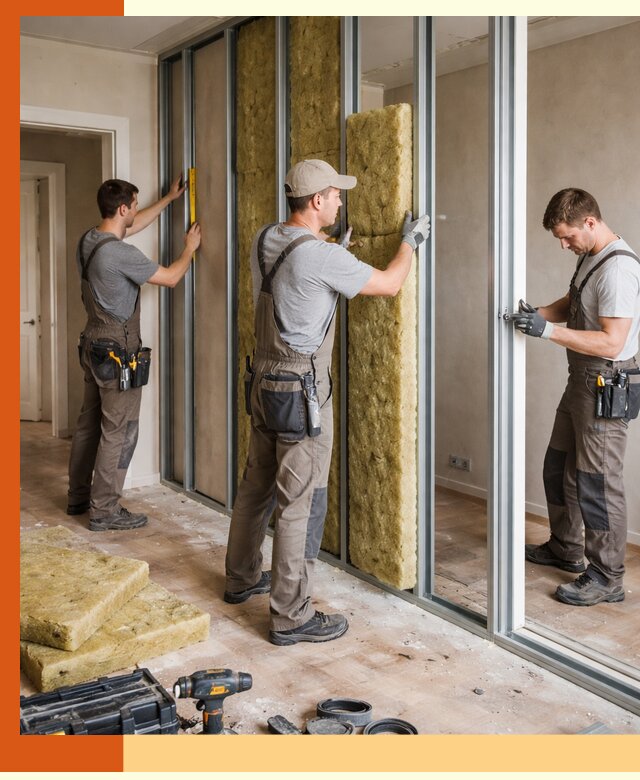 Шумоизоляция межкомнатных перегородок в Назарово эффективно и надёжно