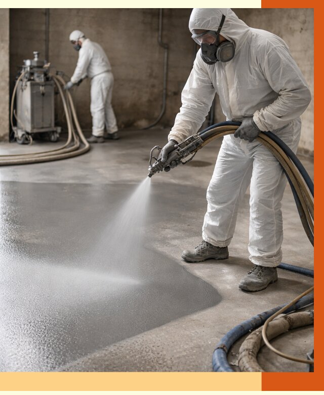 Гидроизоляция полимочевиной в Назарово от 8736 руб/м² — напыление полимерной гидроизоляции | ТепломастерНрв