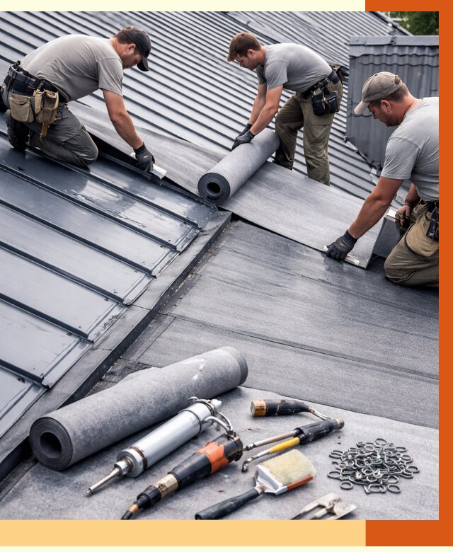 Гидроизоляция металлической кровли полимочевиной в Назарово от 8736 руб. | ТепломастерНрв