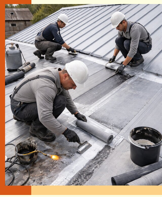 Гидроизоляция металлической кровли с гарантией в Назарово