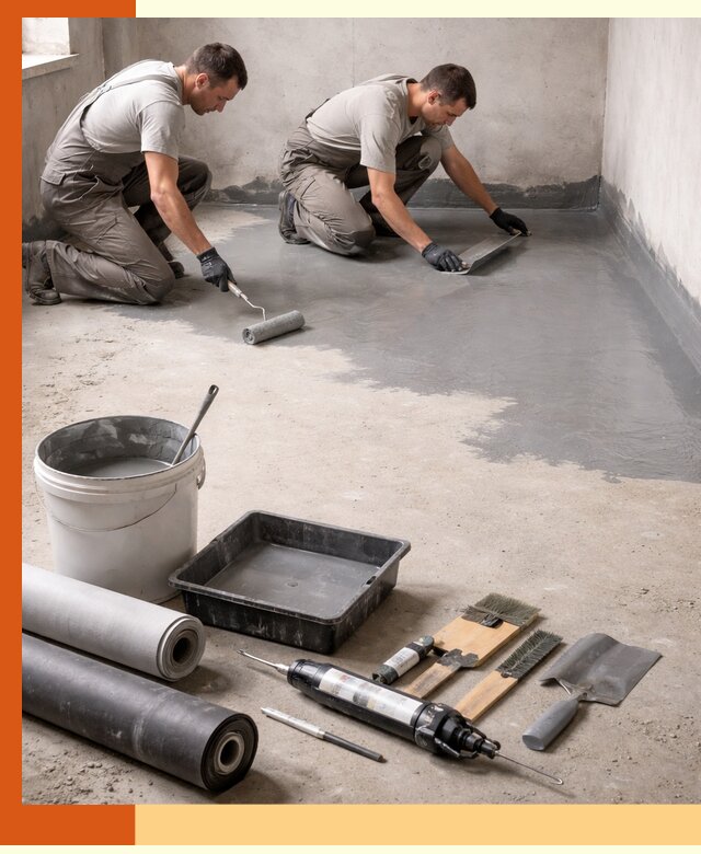 Гидроизоляция пола в Назарово — надежная защита от влаги и протечек