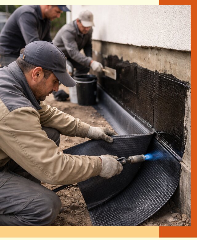 Гидроизоляция цоколя и отмостки в Назарово от 8736 руб. — ТепломастерНрв