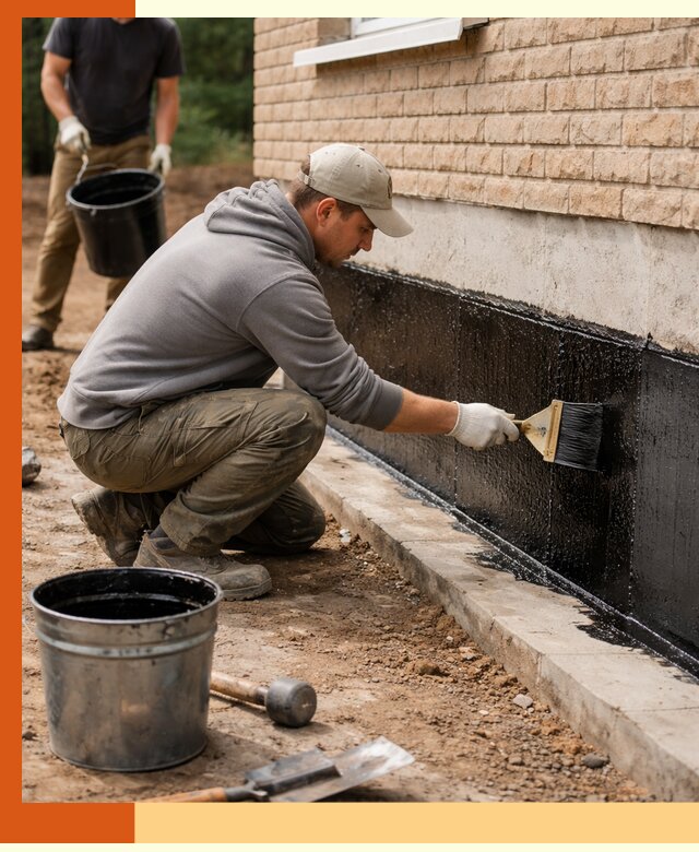 Гидроизоляция цоколя домов и зданий в Назарово эффективными методами