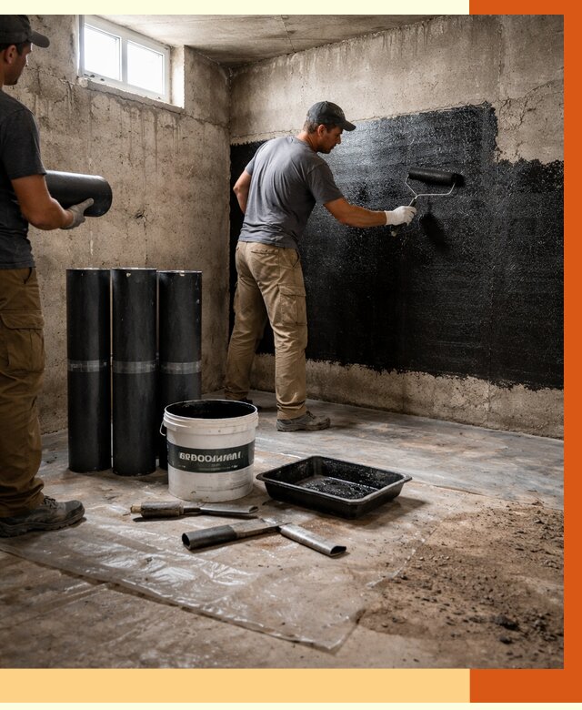 Гидроизоляция подвала в Назарово от 3597 руб. под ключ | Профессионально — ТепломастерНрв