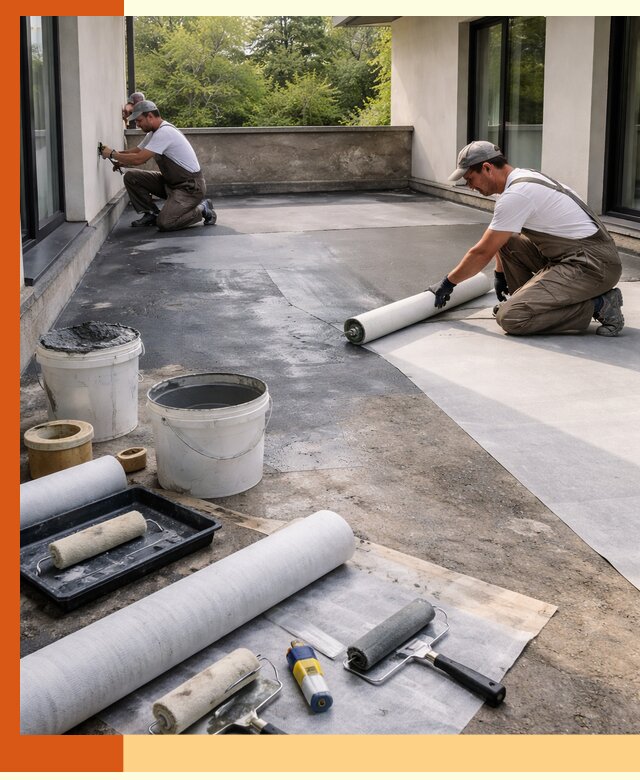 Гидроизоляция террасы в Назарово — надежная защита от влаги и протечек