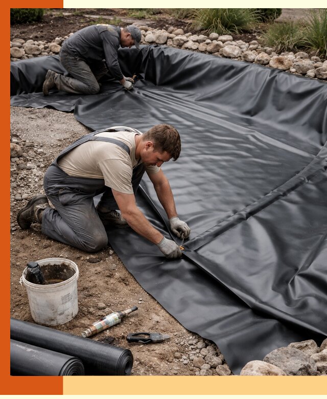 Гидроизоляция пруда в Назарово: надежная защита и герметизация