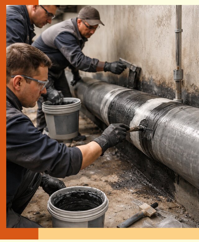 Гидроизоляция труб в Назарово — защита и герметизация коммуникаций