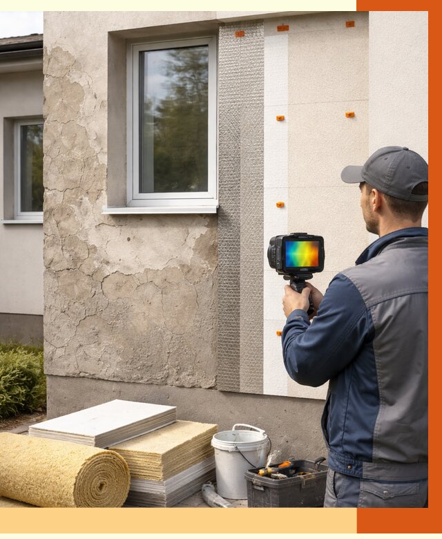Тепловизионное обследование фасада в Назарово от 4625 руб. под ключ | ТепломастерНрв