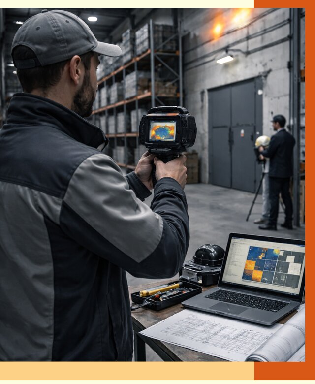 Тепловизионное обследование склада в Назарово от 6681 руб. | ТепломастерНрв