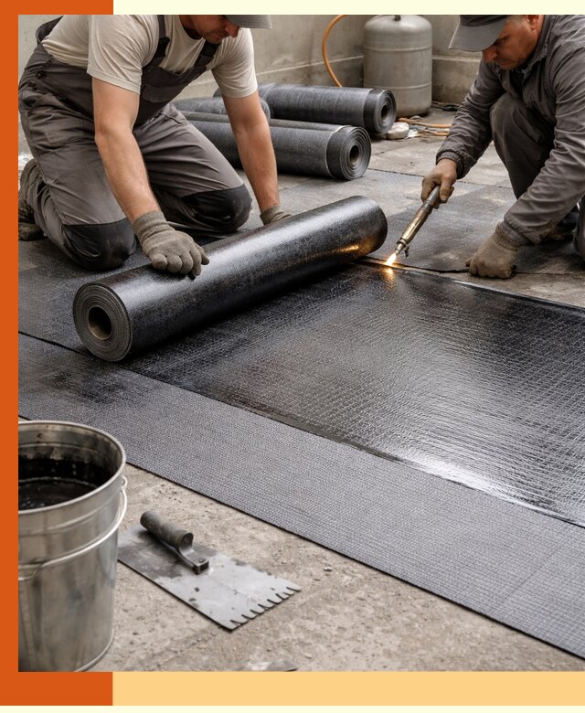 Монтаж гидроизоляционной мембраны в Назарово для зданий и конструкций