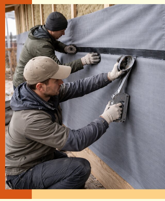 Монтаж ветроизоляции зданий и конструкций в Назарово