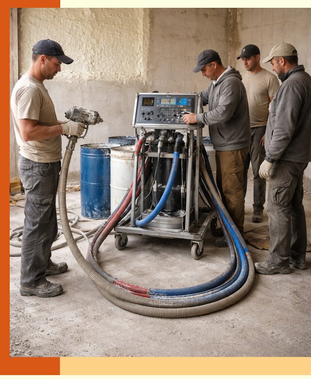 Аренда установки для напыления ППУ в Назарово на выгодных условиях